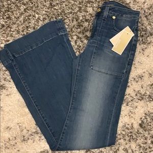 NWT Michael Michael Kors Vintage Wash Flares 2